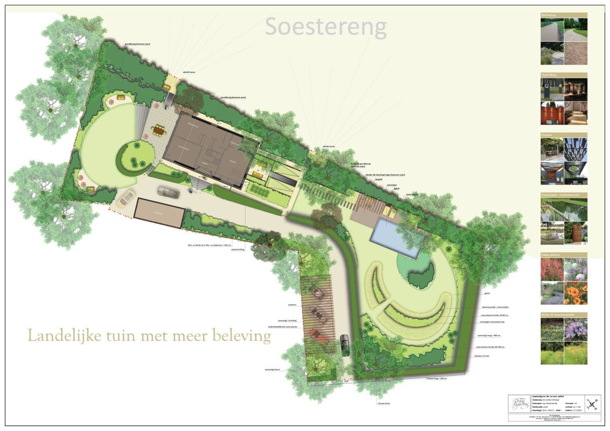Voorbeeld tuinontwerp